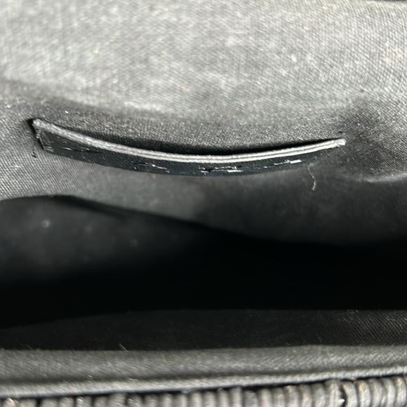 Zara black rattan basket bag with snap closure and chain strap - Picture 7 of 7